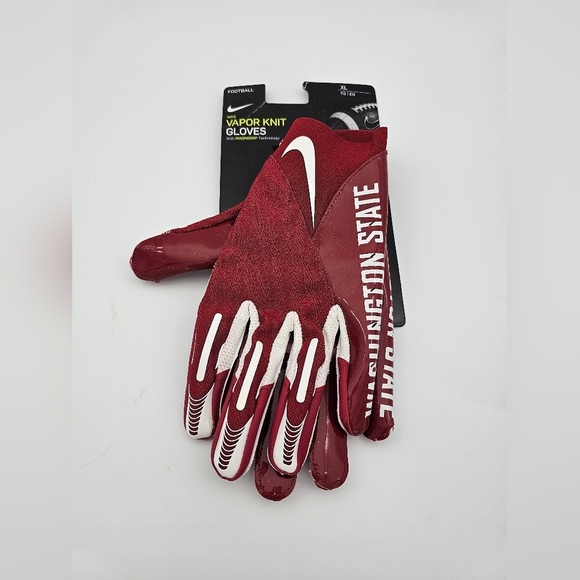 Nike Vapor Knit Washington State Cougars Football Gloves FN5631